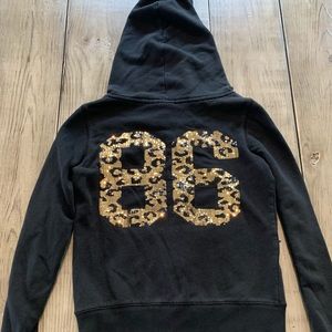 RARE HTF Victoria Secret PINK Bling Leopard Hoodie